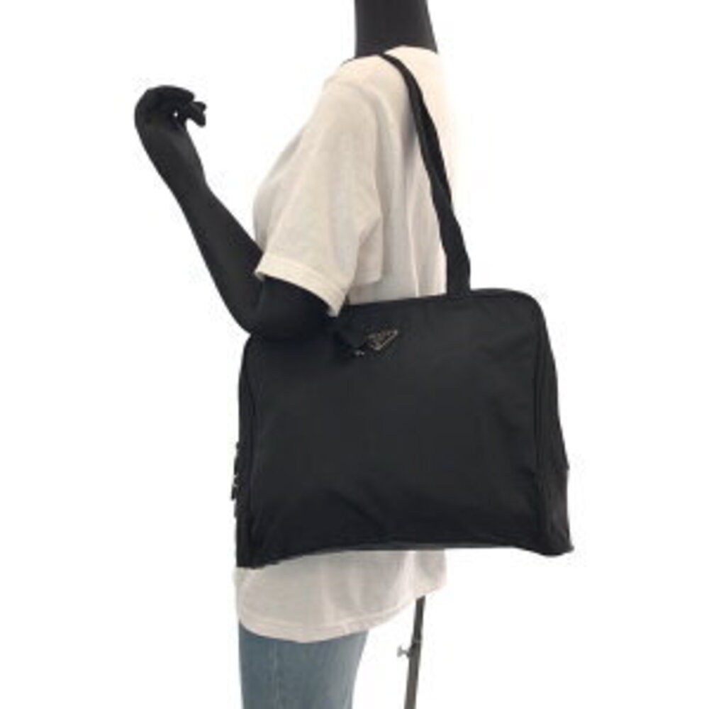 Prada bag Tessuto shoulder Nylon triangular plate black tote logo - Picture 7 of 10